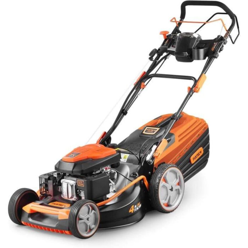 FUXTEC Tondeuse Thermique FX-RM5396PeS-PRO, Largeur De Coupe 53cm, Vitesse Réglable, Démarrage Électrique, Système Autotracté,[100] – Image 4